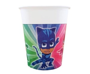 Kubeczki papierowe Pj Masks 200 ml / 8 szt.