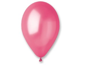 Balony metalizowane fuksja 27 cm. / 1 szt. 