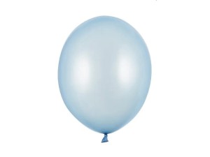 Balony metalizowane błękitne 30 cm. / 1 szt. 