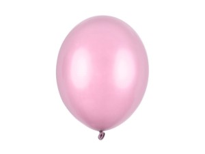 Balony metalizowane jasno różowe 30 cm. / 1 szt. 