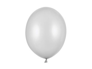 Balony metalizowane srebrne 30 cm. / 1 szt. 