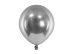 Balony gumowe srebrne glossy 30 cm. / 1 szt. 