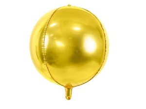 Balon foliowy kula złota 40 cm.