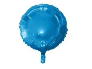 Balon foliowy okrągły niebieski 18 cali.