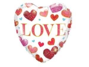 Balon foliowy love serduszka 18 cali. 