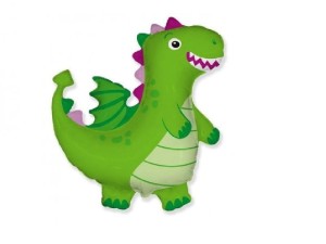 Balon foliowy Smok zielony 24 cali.