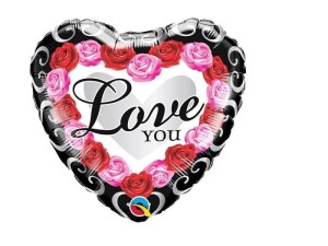 Balon foliowy Love You rose 18 cali.