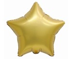 Balon foliowy gwiazda matowa złota 19 cali