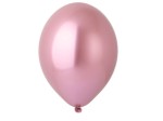 Balony gumowe różowe chromowane 30 cm. / 1 szt. 