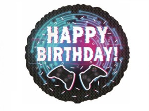 Balon foliowy Happy Birthday Pad 18 cali