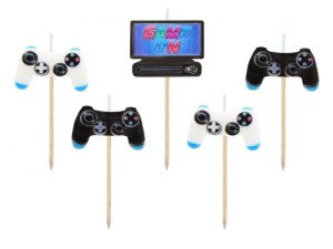 Świeczki pikery Game on 5 szt.