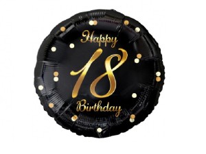 Balon foliowy Happy 18 Birthday 18 cali  