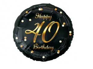 Balon foliowy Happy 40 Birthday 18 cali 
