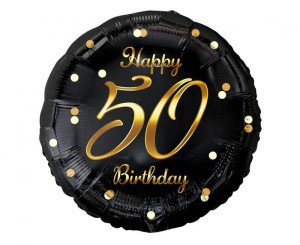 Balon foliowy Happy 50 Birthday 18 cali.