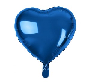 Balon foliowy serce granatowe 18 cali.