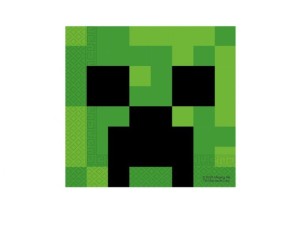 Serwetki papierowe Minecraft 20 szt. 33 x 33 cm.