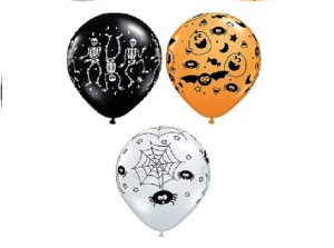 Balony Halloween mix 11 cali. / 3 szt.