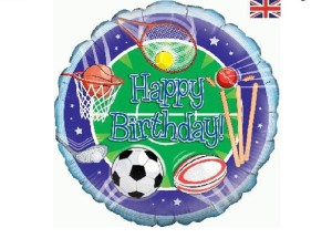 Balon foliowy Oaktree Sports Birthday 46 cm.