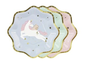 Talerzyki Jednorożec Magiczny 18 cm. (1op./6 szt.)