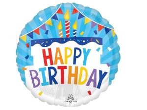 Balon foliowy Happy Birthday Tiered Cake 18 cali.