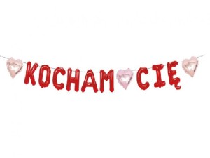Girlanda papierowa Kocham Cię 1,8 m.