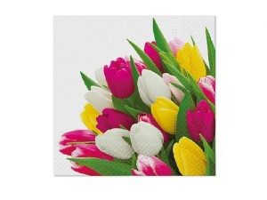 Serwetki papierowe Tulipany 33 x 33 cm. (1 op. / 20 szt.)