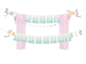 Baner happy birthday Syrenka 130 x 100 cm.