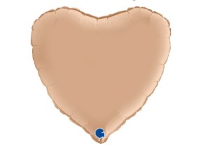 Balon foliowy serce Satin Nude 18 cali.