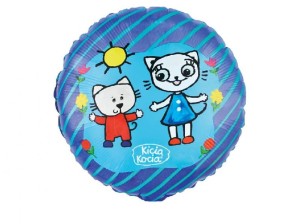 Balon foliowy Kicia Kocia i Nunuś 18 cali.