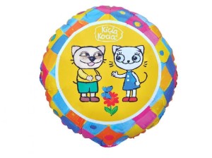 Balon foliowy Kicia Kocia i Pacek 18 cali.