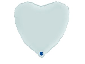 Balon foliowy serce pastel satin blue 18 cali.