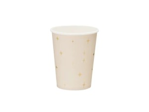 Kubeczki papierowe w gwiazdki 220 ml. (1 op./ 6 szt.)