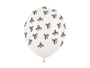 Balony kokardki czarne 30 cm. (1 op. / 1 szt.)