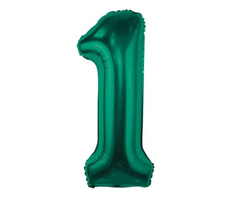balon foliowy cyfra 1 butelkowa zielen 86 cm..jpg