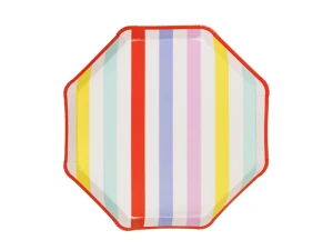 Talerzyki Paski 24,5 x 24,5 cm (1op. / 6 szt.)