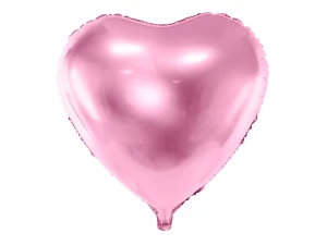 Balon foliowy serce jasny róż 48 cm.