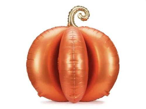 Stojący balon foliowy Dynia 3D, 90x90 cm, pomarańczowy.jpg