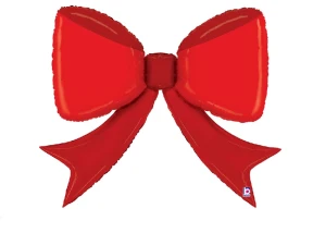 Balon foliowy Czerwona Kokarda 90 x 73 cm.