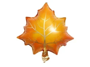 Balon foliowy Liść 60 x 50 cm.