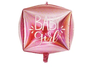 Balon foliowy kwadrat Baby Girl 18 cali.