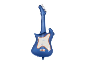 Balon foliowy Gitara granatowa 41 x 105 cm.
